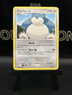Pokemon TCG Diamond & Pearl Snorlax 37/130 Non-Holo Rare LP - Image 2