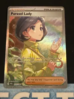 Pokemon TCG Parasol Lady Paradox Rift 255/182 Holo Special Illustration Rare - Image 1