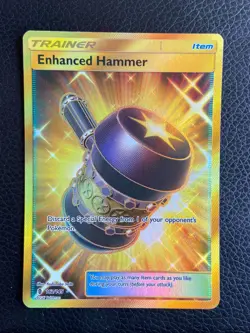 Enhanced Hammer 162/145 Guardians Rising (Pokemon) Gold Secret Rare - LP - Image 1