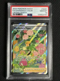 Pokemon Gardenia’s Vigor Full Art (PSA 10 Gem Mint) Crown Zenith #GG61/GG70 - Image 1