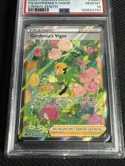 Pokemon Gardenia’s Vigor Full Art (PSA 10 Gem Mint) Crown Zenith #GG61/GG70 - Image 2