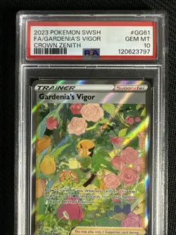 Pokemon Gardenia’s Vigor Full Art (PSA 10 Gem Mint) Crown Zenith #GG61/GG70 - Image 3