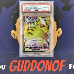 💎PSA 10 GEM MINT 2022 Pokemon Japanese Corocoro Comic PIKACHU VMAX #265 FA - Image 1