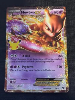 2021 POKEMON CELEBRATIONS CLASSIC COLLECTION MEWTWO 54/99 FULL ART - Image 2