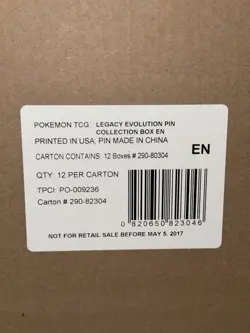 Pokemon CASE Legacy Evolution Pin Collection 12x Boxes NEW Sealed 2017 - Image 2