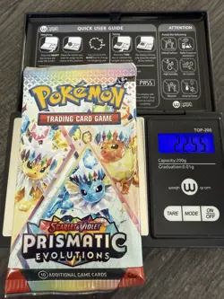 Heavy 22.55! Pokemon Prismatic Evolutions Booster Pack Sealed! Demi-God PackU! - Image 1