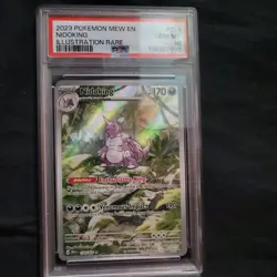 PSA 10 GEM MT 2023 Pokemon Mew EN-151 Nidoking Illustration Rare #174 - Image 1