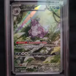 PSA 10 GEM MT 2023 Pokemon Mew EN-151 Nidoking Illustration Rare #174 - Image 3
