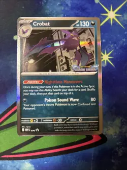 Pokemon Chaos Rising Crobat Pre-Release Stamped Promo - Image 1