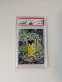 PSA 8 NM-MT VICTREEBEL SPECTRA Topps Chrome Series 1 #71 Pokemon T.V. TV 2000 - Image 1