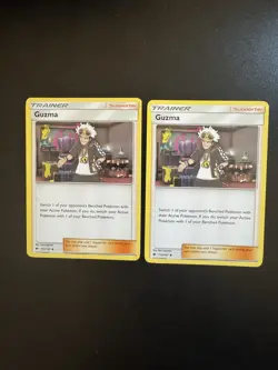 Pokemon Burning Shadows Guzma Lot Of 2 Near Mint - Image 1