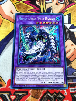 Mementotlan Twin Dragon mp25-en067 1st Ed (NEW) Prismatic-Secret Rare Yu-Gi-Oh! - Image 1