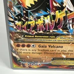Pokemon Primal Groudon EX Holo 86/160 2015 World Championships w/Mega Sleeve - Image 5