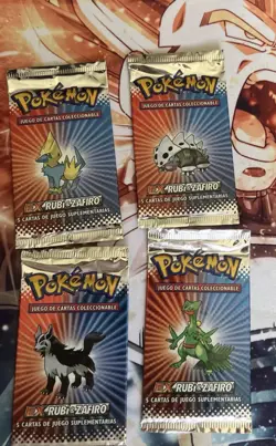 EX Ruby & Sapphire SPANISH - Art Set of 4 Sealed Booster Packs - Pokemon TCG - Image 1