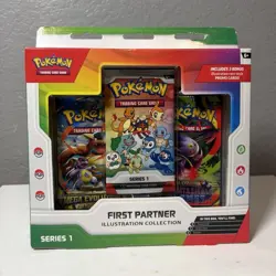 Pokemon TCG First Partner Illustration Collection Series 1 Box Promo Booster - Image 1
