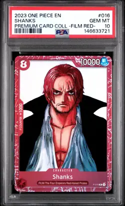 PSA 10 GEM 2023 Shanks Premium Card Collection ONE PIECE FILM RED Edition P 016⚓ - Image 1