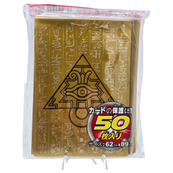 Yu-Gi-Oh Millennium Puzzle Card Sleeves 50x Gold Eye of Anubis Design TCG New - Image 3