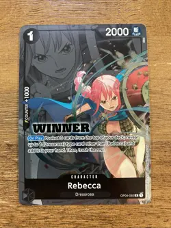 Rebecca (Winner Pack 2025 Vol. 2) OP04-092 R Foil One Piece Promotion Cards - Image 1