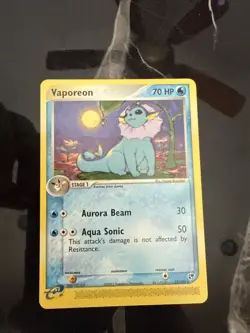 Vaporeon 25/100 EX Sandstorm Non-Holo Rare Pokemon Card NM/Mint - Image 1
