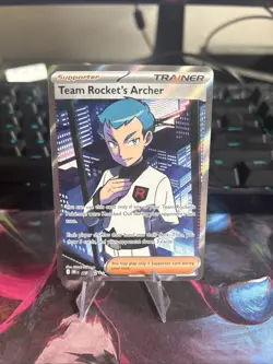 Pokemon Cards Team Rocket's Archer 223/182 Destined Rivals Ultra Rare NM - Image 1