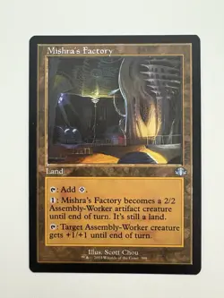Mishra’s Factory Retro Frame MTG Magic the Gathering Card NM Near Mint DMR - Image 1