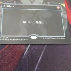 Sol Ring (Borderless) Promo Secrets of Strixhaven Foil In-Hand - Image 3