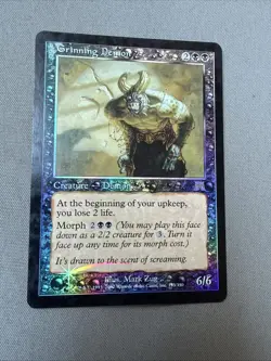 MTG Grinning Demon NM Onslaught Foil Rare 153/350 - Image 1