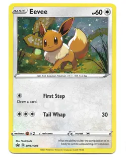 Eevee SWSH095 SWSH: Sword & Shield Black Star Promo Cards Holo Pokemon TCG - NM - Image 1