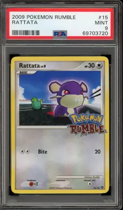 Pokemon Rattata Rumble #15 PSA 9 Mint - Image 1