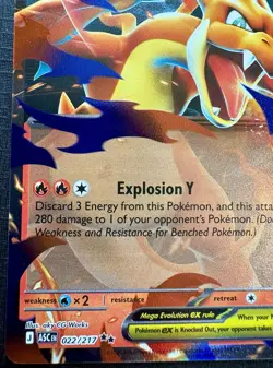 2026 Pokemon - Mega Charizard Y Ex 22/217 - Ascended Heroes - HOLO DOUBLE RARE - Image 4