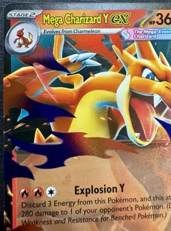 2026 Pokemon - Mega Charizard Y Ex 22/217 - Ascended Heroes - HOLO DOUBLE RARE - Image 5
