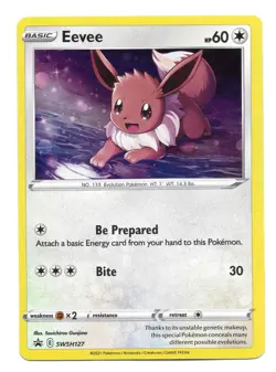 Eevee SWSH127 SWSH: Sword & Shield Promo Cards Holo Pokemon TCG - Image 1