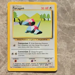 Pokemon 1999 Base Set Porygon #39/102 - Image 1