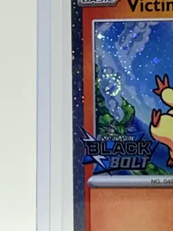 2025 Pokemon VICTINI #012/086 Cosmos SWIRL Holo STAMP Black Bolt Never Played 🔥 - Image 2