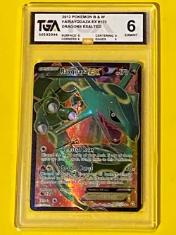 Pokemon 2012 Black & White Dragon Exalted Card 123 Full Art/Rayquaza TGA6 - Image 3