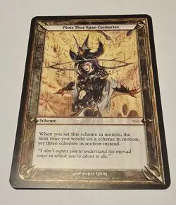 Plots That Span Centuries Archenemy MTG Magic The Gathering Oversize Scheme Card - Image 1
