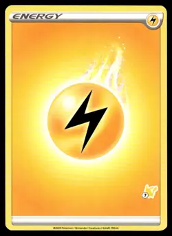 2022 Pokemon Battle Academy LIGHTNING ENERGY #7 Pikachu Stamp - Image 1