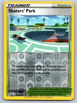 Skaters' Park 242/264 Uncommon Fusion Strike Pokemon Reverse Holo Near Mint - Image 1