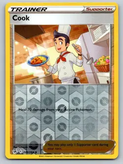 Cook 228/264 Uncommon Fusion Strike Pokemon Reverse Holo Near Mint - Image 1