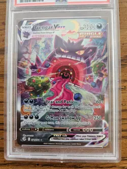BIG BOY GENGAR ALERT 🔥2021 Pokemon SWSH Fusion Strike Gengar VMAX Secret Rare - Image 1