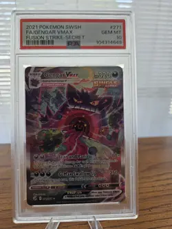 BIG BOY GENGAR ALERT 🔥2021 Pokemon SWSH Fusion Strike Gengar VMAX Secret Rare - Image 2
