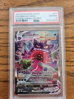 BIG BOY GENGAR ALERT 🔥2021 Pokemon SWSH Fusion Strike Gengar VMAX Secret Rare - Image 3