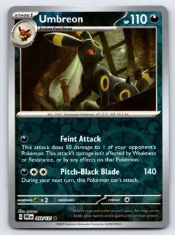 Umbreon 059/131 Holo Rare Prismatic Evolutions Pokemon Reverse Holo Near Mint - Image 1