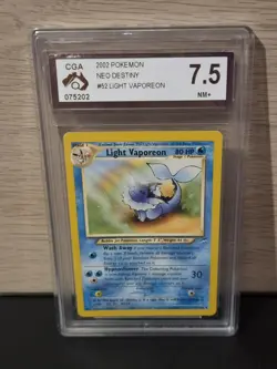 Light Vaporeon 52/105 Uncommon Neo Destiny Pokemon Cga 7.5 - Image 1