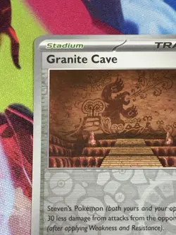 Pokemon Destined Rivals #166/182 Granite Cave Reverse Holo - Image 2