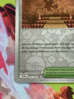 Pokemon Destined Rivals #166/182 Granite Cave Reverse Holo - Image 4