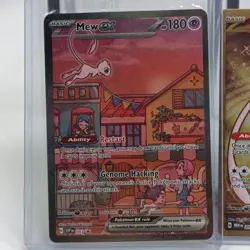 Pokemon 151 UPC Promo Set Metal Mew 205 Mew 053 Mewtwo 052 - Image 2