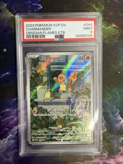 Pokemon TCG Charmander Obsidian Flames Promo #044 PSA Gem Mint 9 - Image 1