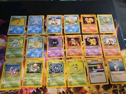 Pokemon Base Set Lot of 18 Vintage Uncommon / Common Cards Lp-Mp!!! - Image 1