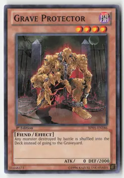 Yugioh - Grave Protector (Starfoil) BP01-EN186 1st Edition - Starfoil Rare - Image 1